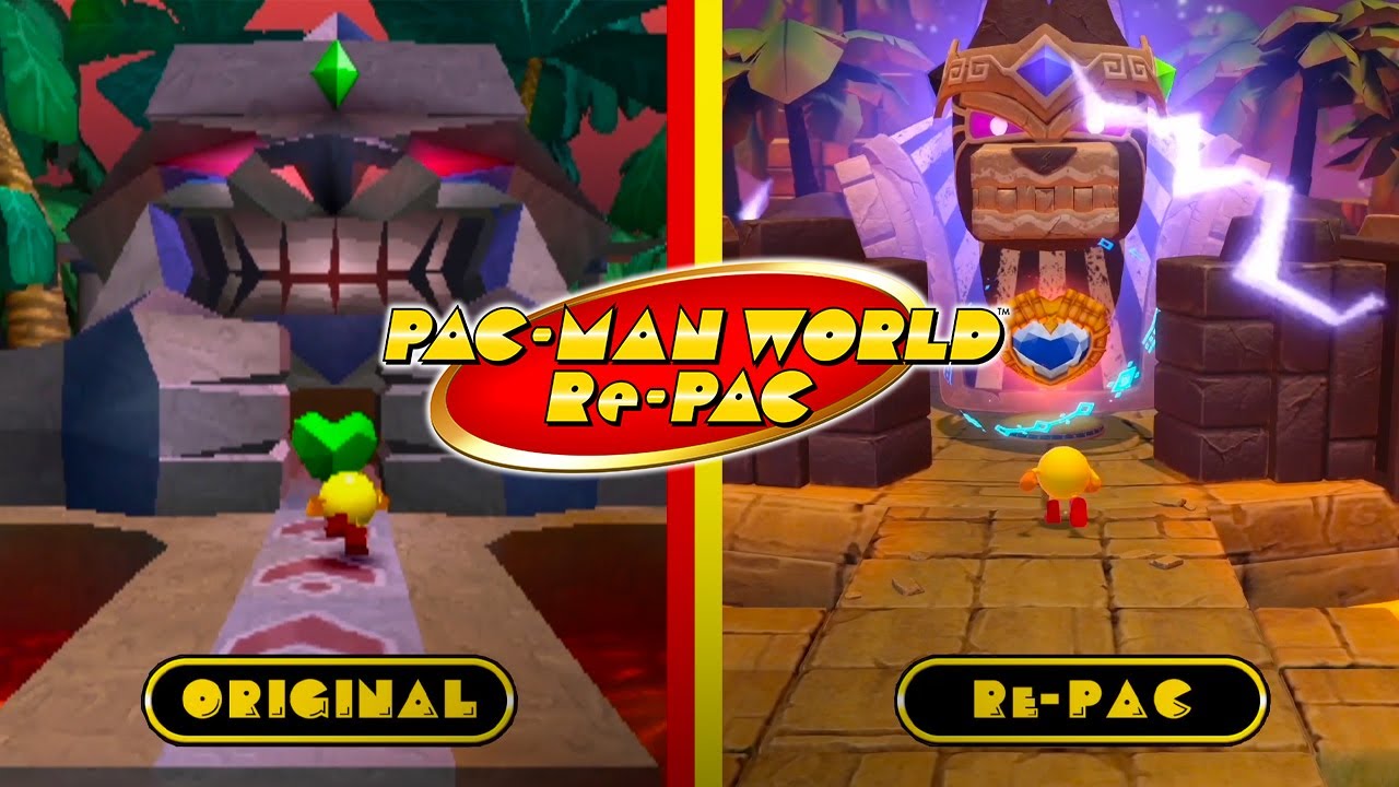 Pac-Man World Re-PAC porovnáva grafiku s originálom