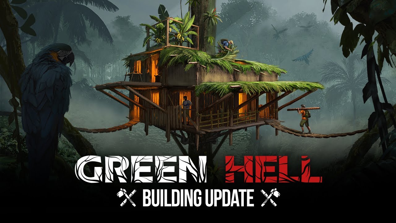 Postavte si príbytok v korunách stromov v hre Green Hell