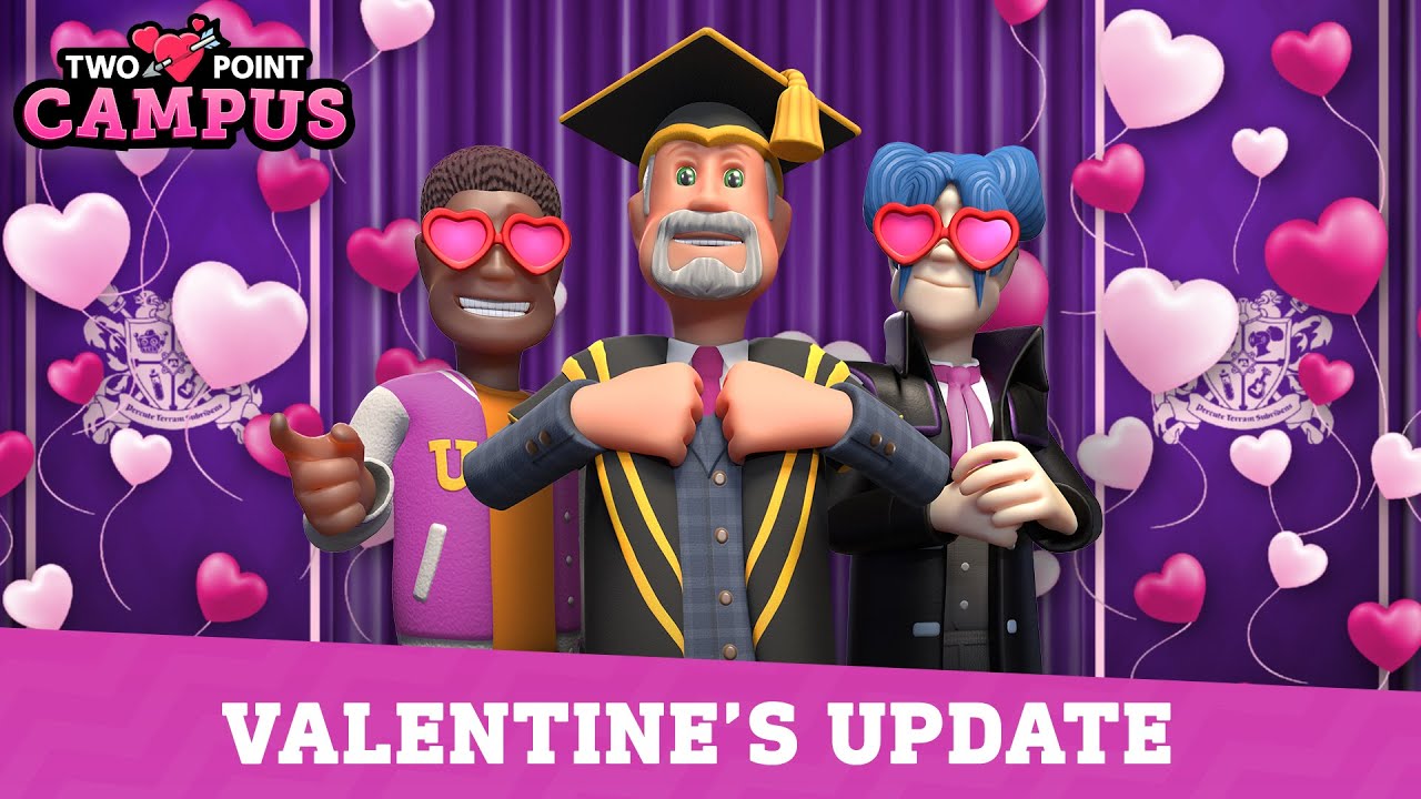Two Point Campus dostal zaľúbenú aktualizáciu Valentine's Day 