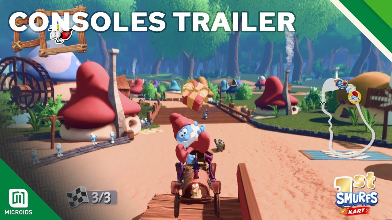 Smurfs Kart bude jazdi u aj na Xboxe a Playstation