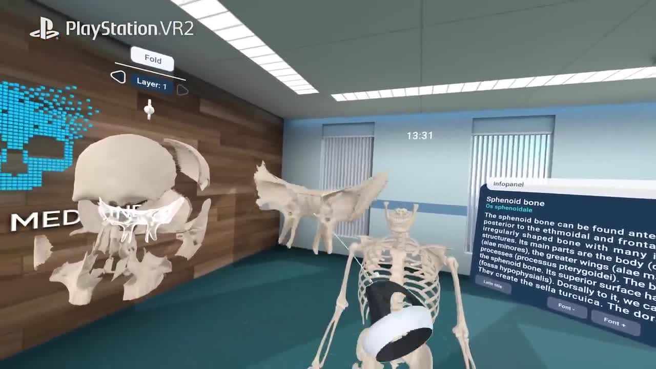 Human Anatomy VR rozober udsk telo na PS VR2