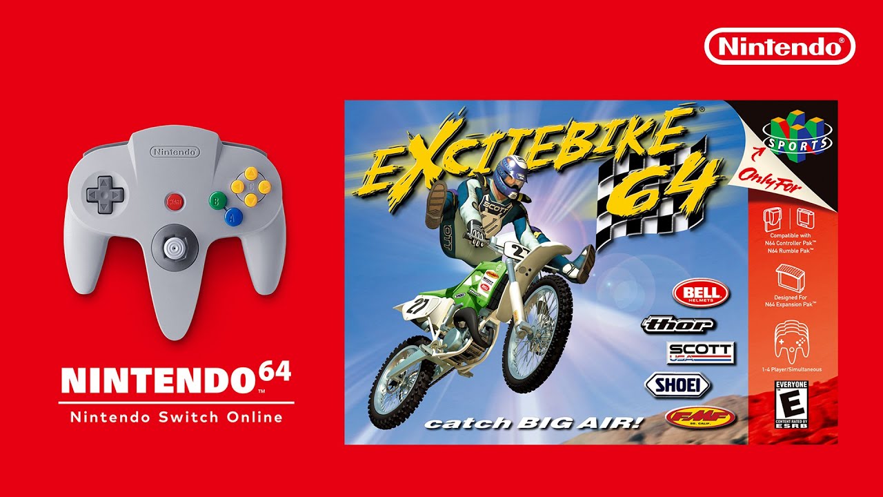 Excitebike 64 priiel do Nintendo Switch Online + Expansion Packu