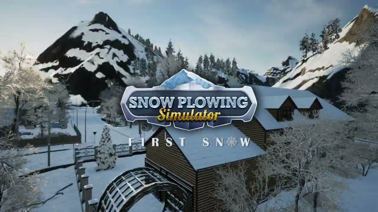 V Snow Plowing Simulator napadol prv sneh