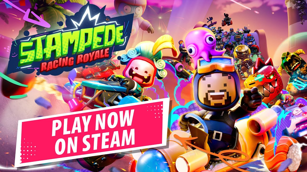 Stampede: Racing Royale jazd na trati na Steame, pridajte sa zadarmo