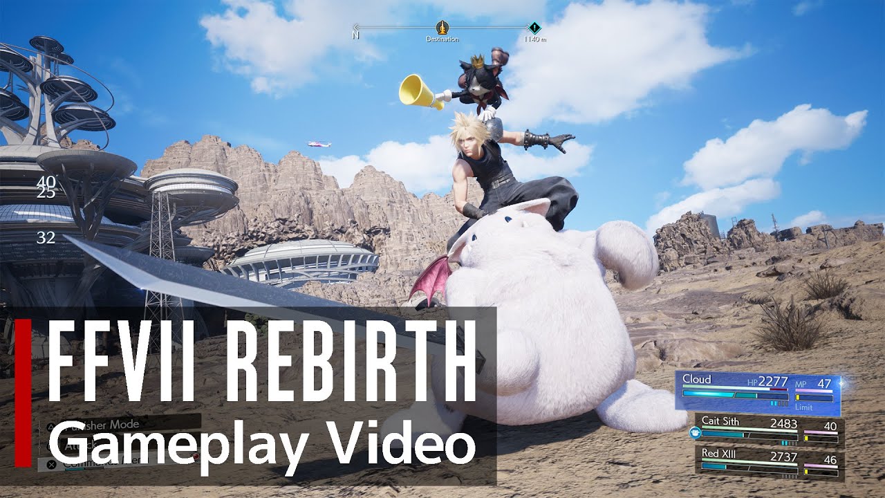Final Fantasy VII Rebirth - gameplay video