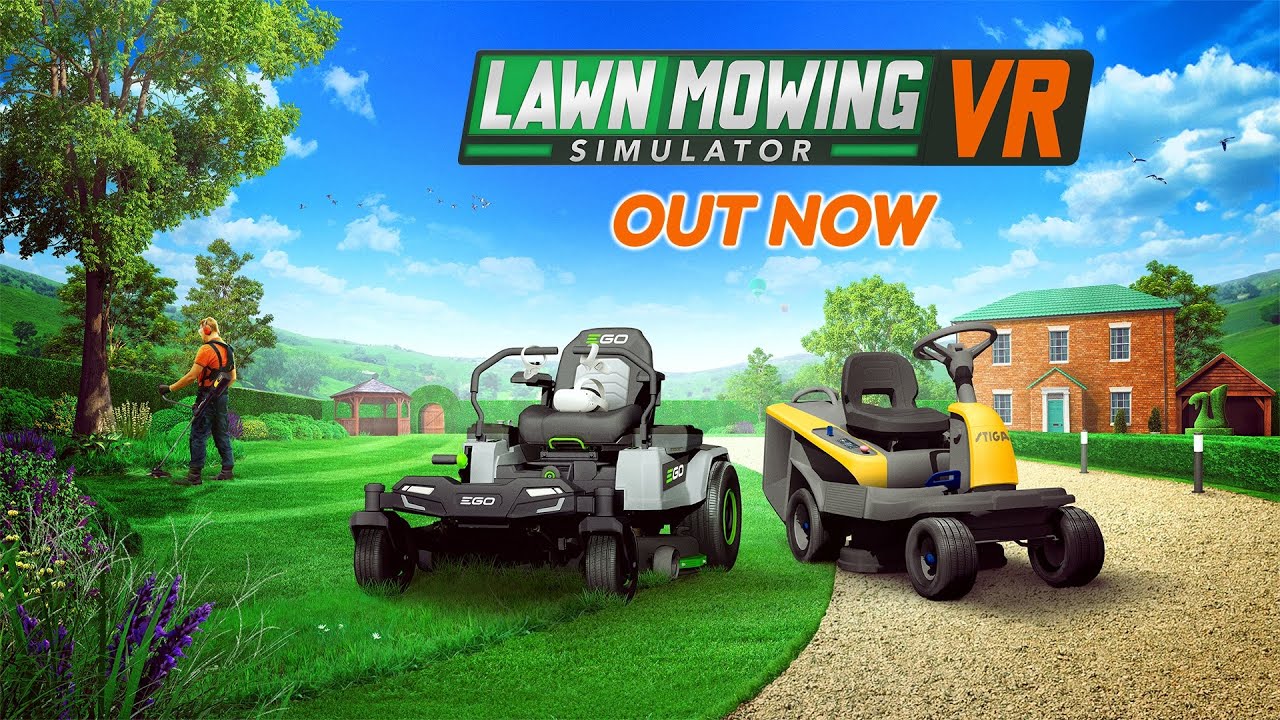 Lawn Mowing Simulator VR vyiel na Queste