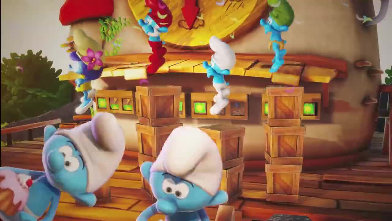 V The Smurfs: Village Party sa zaali radovnky s mnostvom minihier