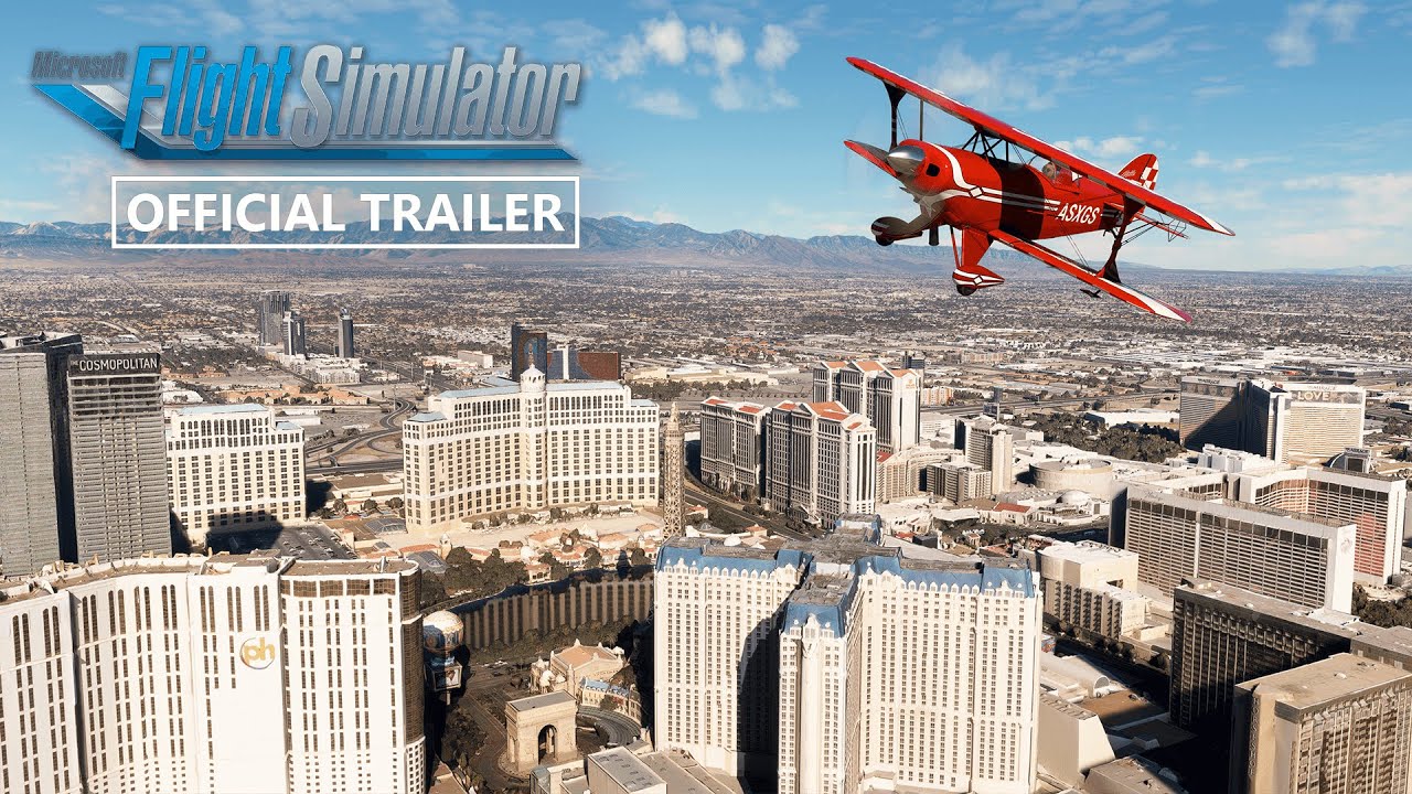 Microsoft Flight Simulator tentoraz vylepil Las Vegas