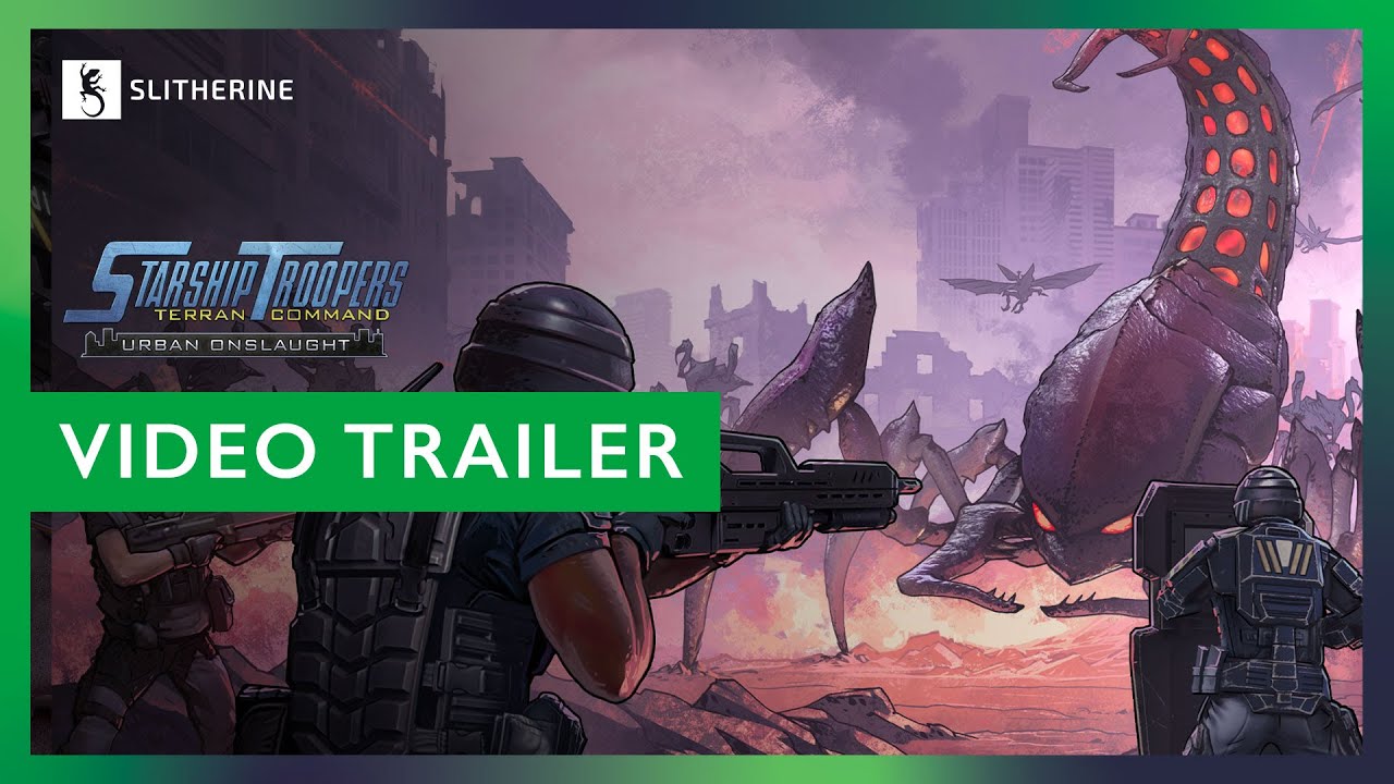 Starship Troopers: Terran Command - Urban Onslaught DLC trailer