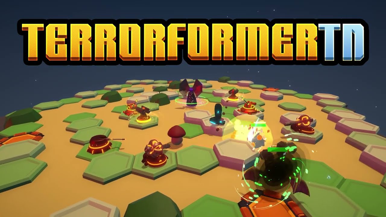 Tower defense roguelite hra Terrorformer TD vyla na PC