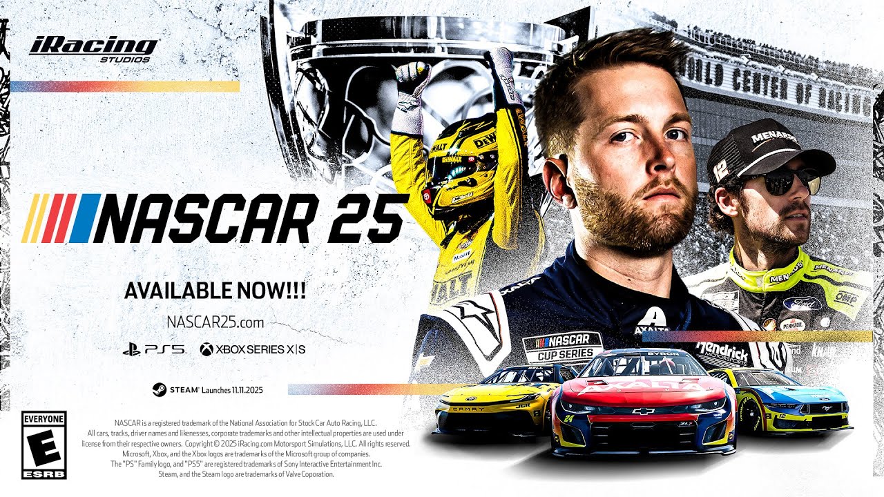 NASCAR 25 vyiel na PS5 a Xbox Series X|S, na PC prde neskr