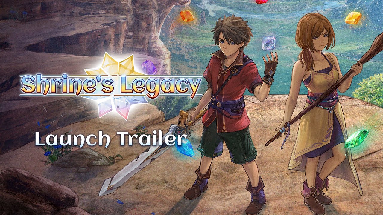 Shrine's Legacy vta hrov v pixel-artovej RPG v klasickom tle