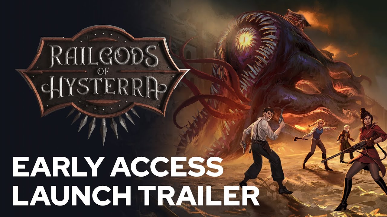 RailGods of Hysterra, lovecraftovsk survival akcia pricestovala desivm vlakom 