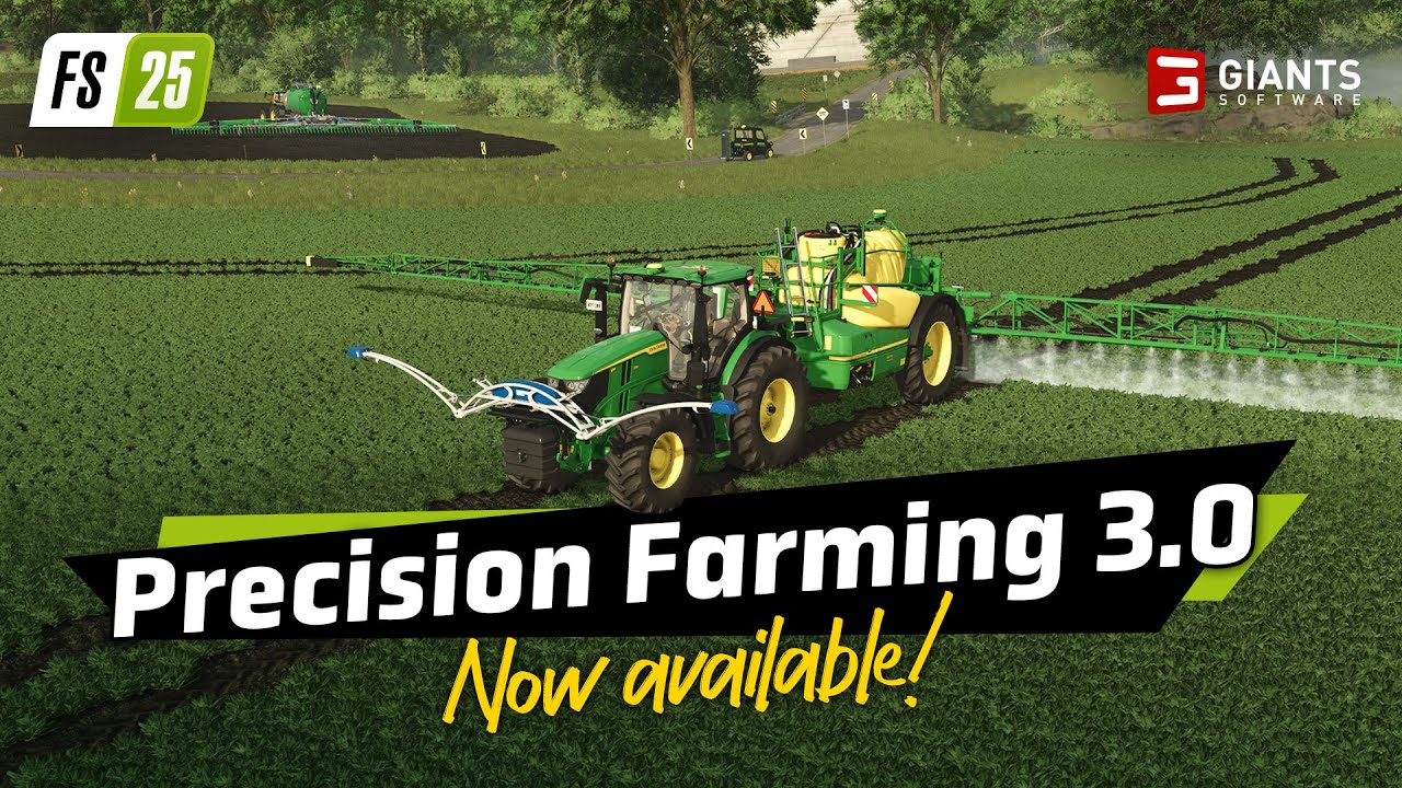 Farming Simulator 25 zadarmo dostva Precision Farming 3.0