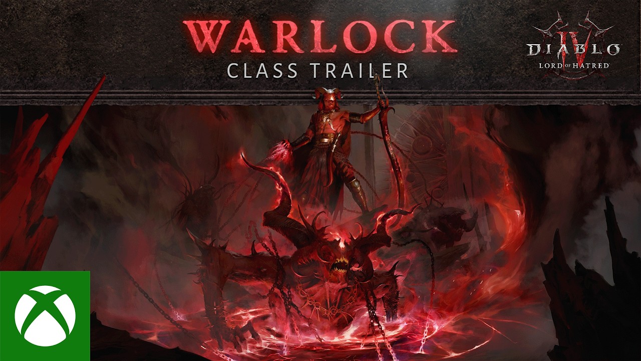 Diablo IV - Lord of Hatred ukazuje Warlock class