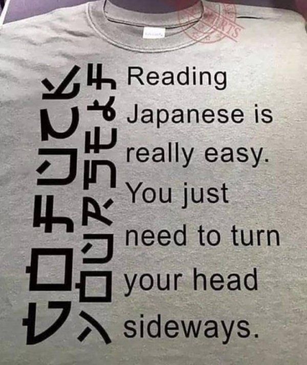 Zauj�mav� tri�ko, nau�� v�s ��ta� japonsk� p�smo