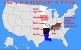 Ako nájsť Kentucky na mape USA?